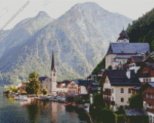 Hallstatt Lake Diamond Painting