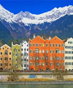 Innsbruck Buildings Diamond Painting