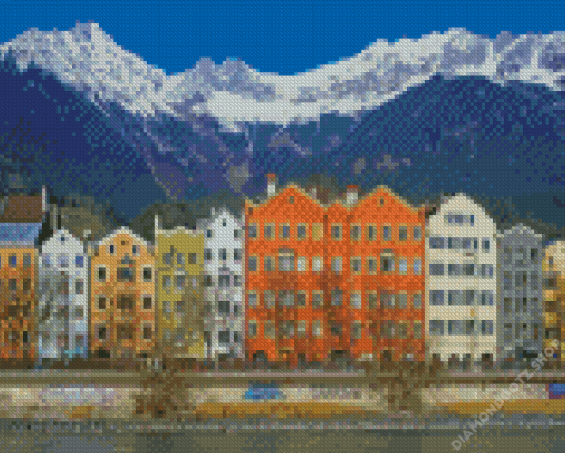 Innsbruck Buildings Diamond Painting