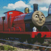 James Engine Diamond Painting