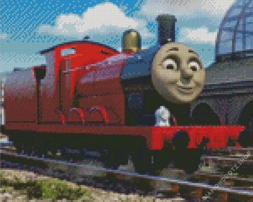 James Engine Diamond Painting