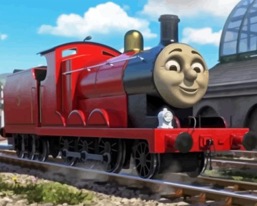 James Engine Diamond Painting