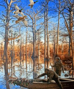 Mallard Ducks Hunting Diamond Painting