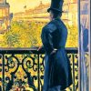 Man On A Balcony Caillebotte Diamond Painting