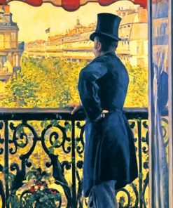 Man On A Balcony Caillebotte Diamond Painting