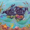 Mermaid Dogs Diamond Painting