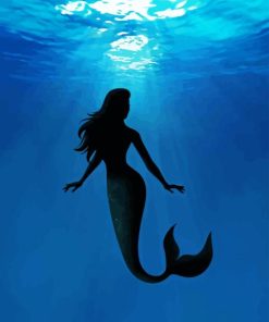 Mermaid Silhouette Undersea Diamond Painting