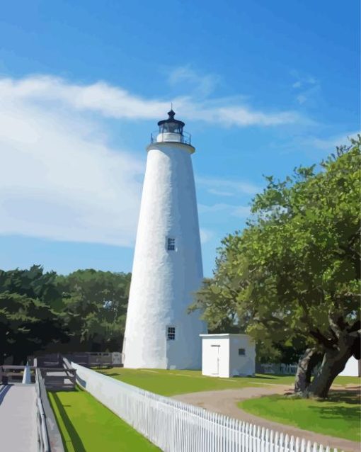 Ocracoke Lighthouse Diamond Painting