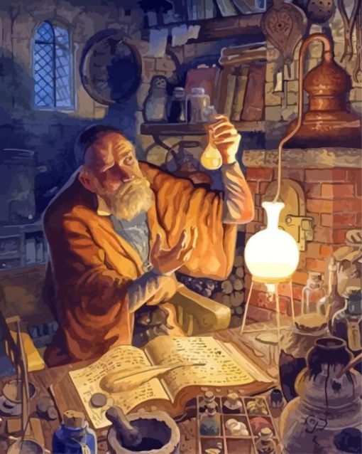 Old Man Alchemist Diamond Painting