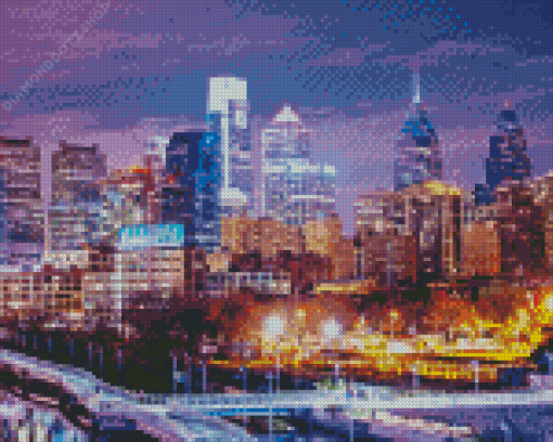 Philadelphia Skyline Diamond Painting