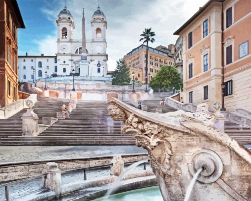 Piazza Di Spagna Diamond Painting