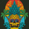 Pineapple Skull Diamond Painting