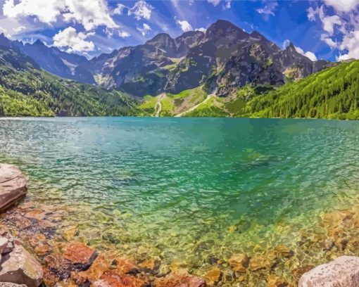 Poland Morskie Oko Diamond Painting