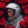 Roses Astronaut Diamond Painting