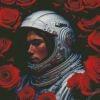 Roses Astronaut Diamond Painting