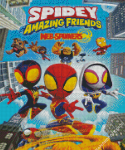 Spidey And His Friends Diamond Painting