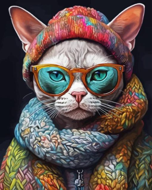 Stylish Devon Rex Diamond Painting