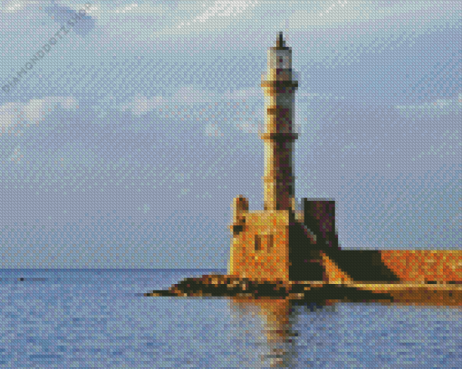 Chania Lighthouse Diamond Painting