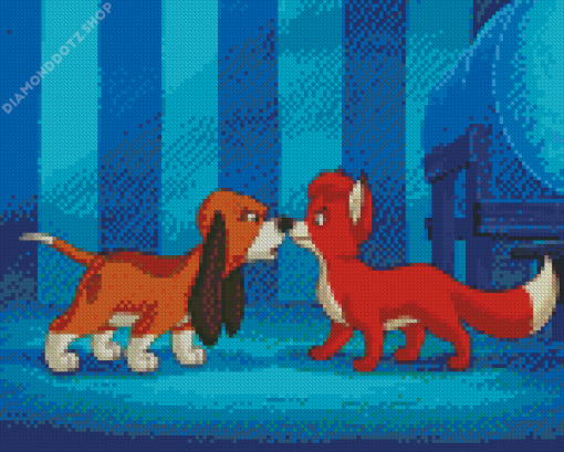 Fox And Hound Diamond Painting