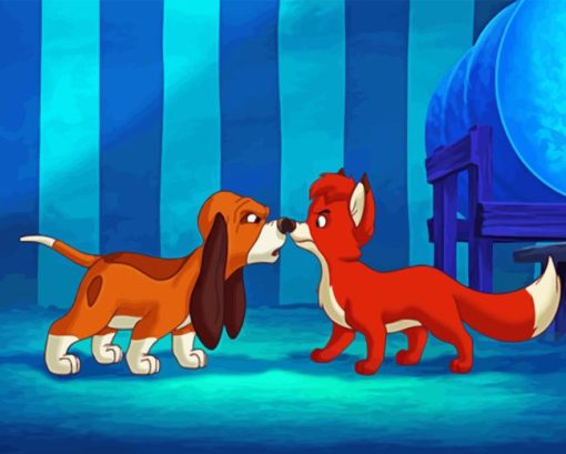 Fox And Hound Diamond Painting