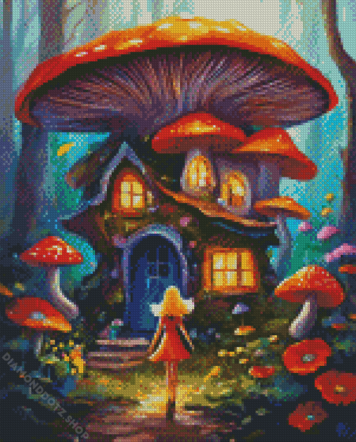 House In The Forest Diamond Painting