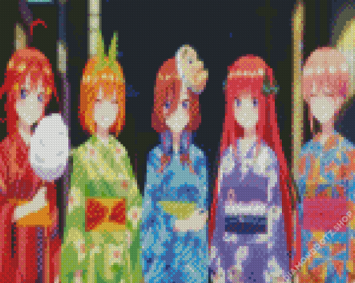 Quintessential Quintuplets Diamond Painting