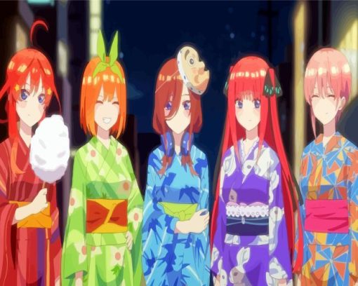 Quintessential Quintuplets Diamond Painting