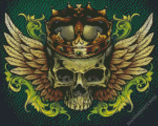 Skull With Crown Diamond Painting