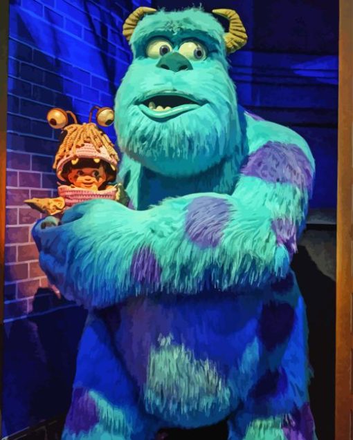 Sulley And Boo Diamond Painting