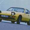 Yellow Old Porsche Diamond Painting