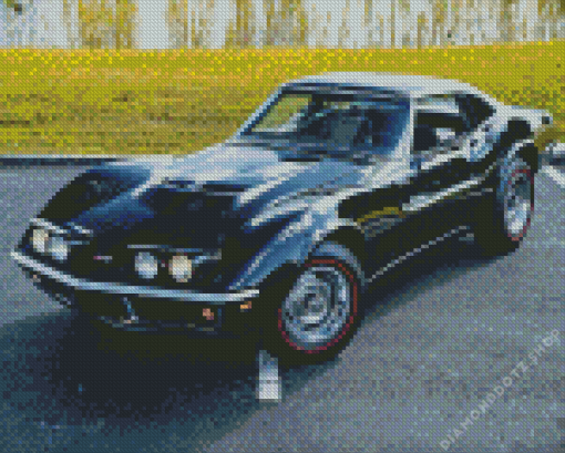 68 Corvette Diamond Painting