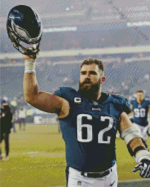 American Footballer Jason Kelce Diamond Painting