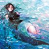 Anime Girl Laying In Water Diamond Painting