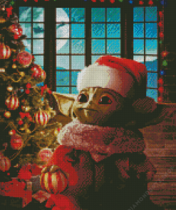 Baby Yoda Christmas Diamond Painting