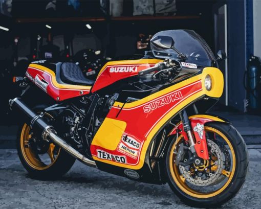 Barry Sheene Suzuki Diamond Painting