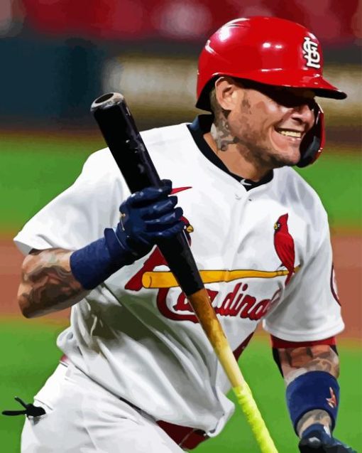 Baseballer Yadier Molina Diamond Painting