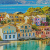 Beautiful Houses In Cephalonia Diamond Painting