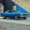 Blue Chevelle Super Sport Diamond Painting