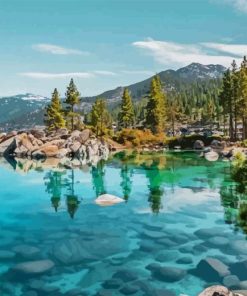 Blue Lake Tahoe California Diamond Painting