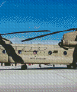 Boeing Chinook Helicopter Diamond Painting