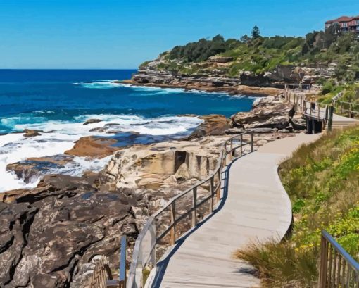 Bondi To Coogee Walk Diamond Painting