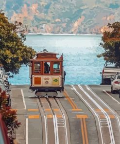 Cable Cars In San Francisco Diamond Painting