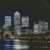 Canary Wharf At Night Diamond Painting