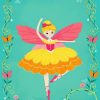 Cartoon Butterfly Ballerina Diamond Painting