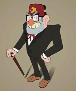 Cartoon Character Grunkle Stan Diamond Painting