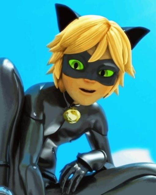 Cat Noir Adrien Agreste Miraculous Diamond Painting