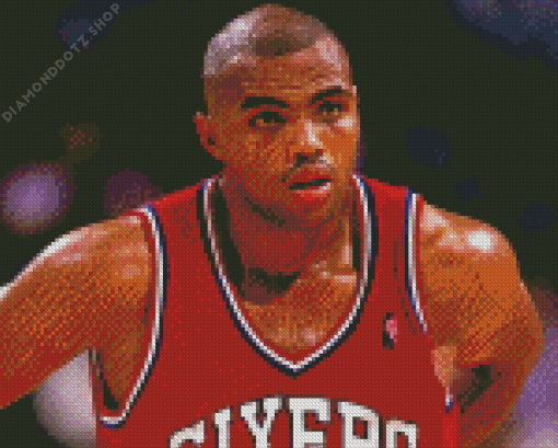 Charles Barkley Basketball Player Diamond Painting