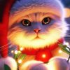 Christmas Cat Diamond Painting