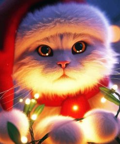 Christmas Cat Diamond Painting