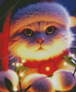 Christmas Cat Diamond Painting